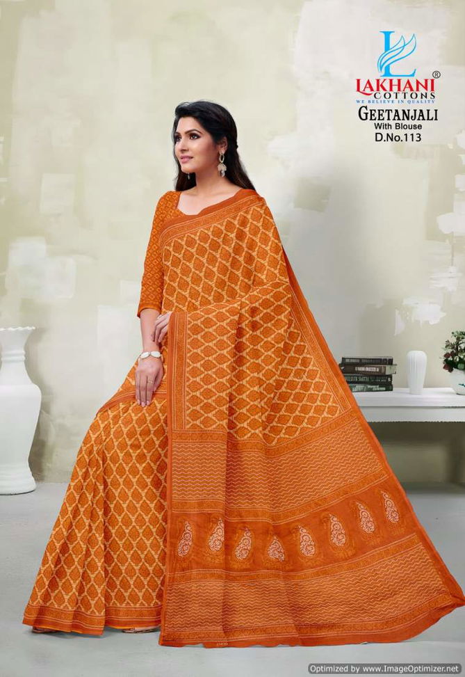 Geetanjali By Lakhani Heavy Cotton Printed Sarees Wholesalers In Delhi